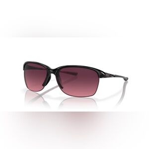 Oakley Women's Black Frame Sunglasses with Purple Gradient Lenses